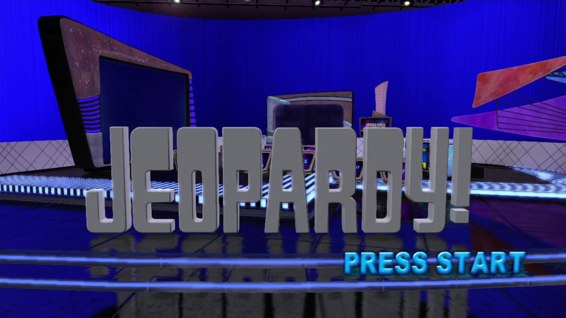 Jeopardy! title screen for Xbox 360